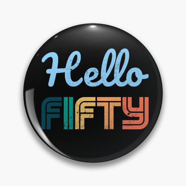 Item preview, Hello Fifty - 50 Year Old Retro 1972 50th Birthday Gift designed and sold by r-silver.