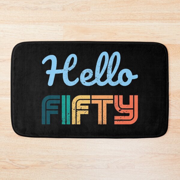 Item preview, Hello Fifty - 50 Year Old Retro 1972 50th Birthday Gift designed and sold by r-silver.