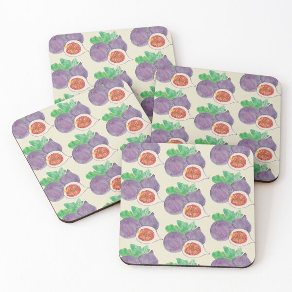 Item preview, Watercolor figs pattern retro style designed and sold by JaneVirak.