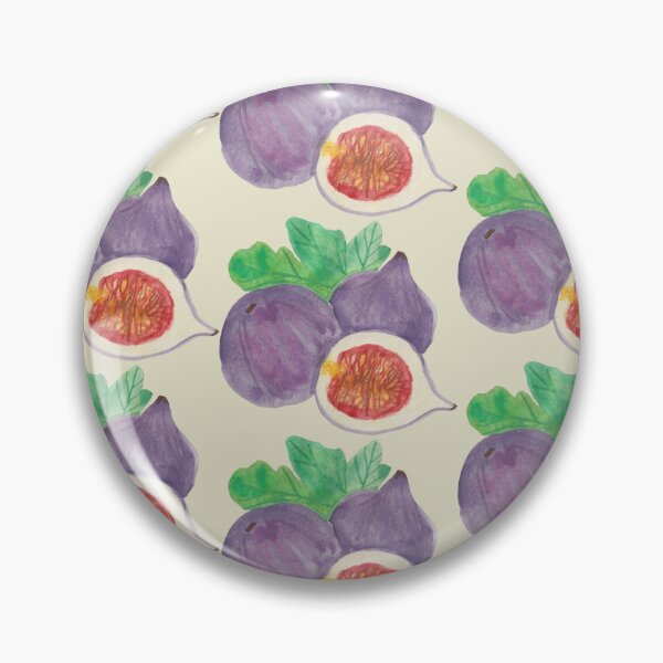 Item preview, Watercolor figs pattern retro style designed and sold by JaneVirak.