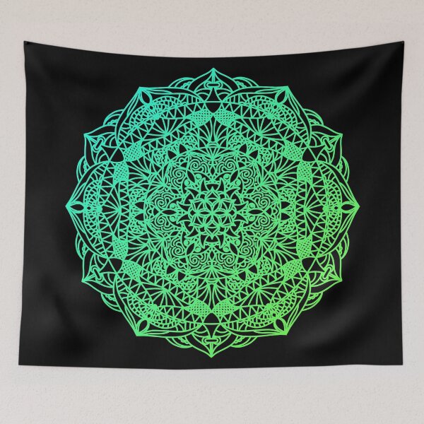 Item preview, Light green minimal mandala gradient designed and sold by Qestar.