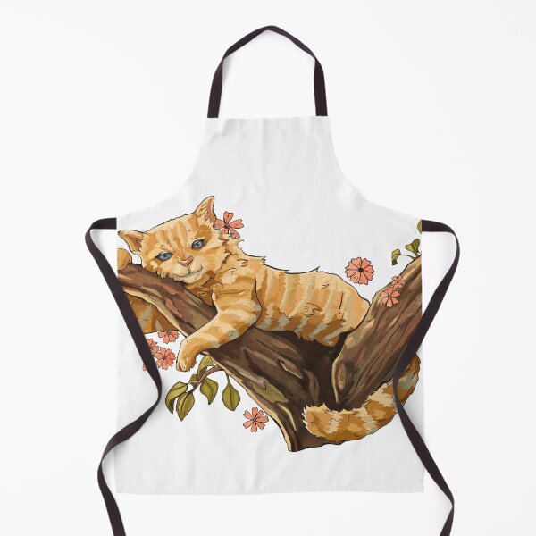 Item preview, Red/ Mackerel Tabby cat lounging in tree branch: White background designed and sold by Jessiemay-arts.