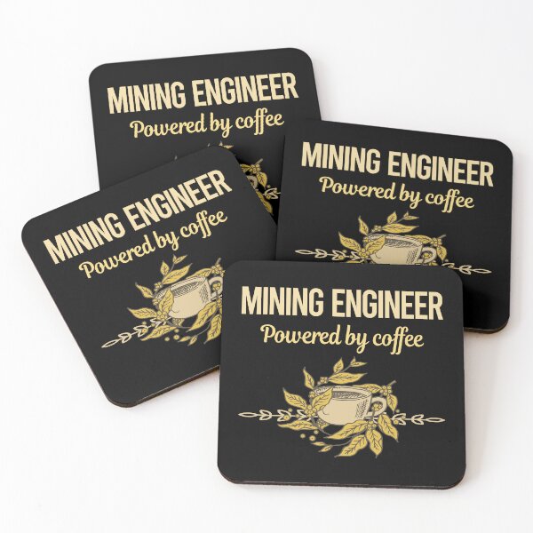 Item preview, Powered By Coffee Mining Engineer designed and sold by toniabrendaom.