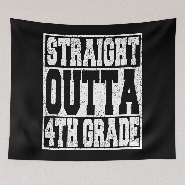 Item preview, Straight Outta 4th Grade Fourth Grade First Day Back To School Graduation designed and sold by ARTZ84.
