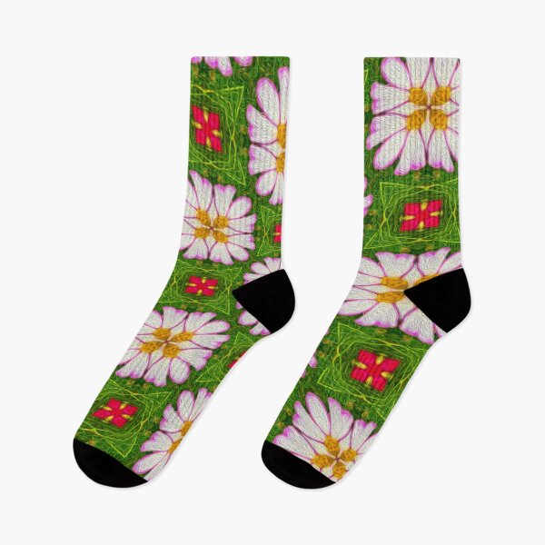 Item preview, Pretty cosmos pattern designed and sold by Patternflower.