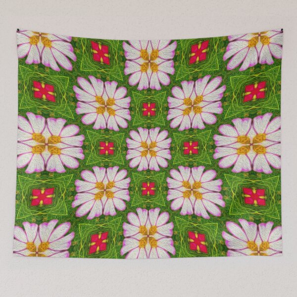Item preview, Pretty cosmos pattern designed and sold by Patternflower.