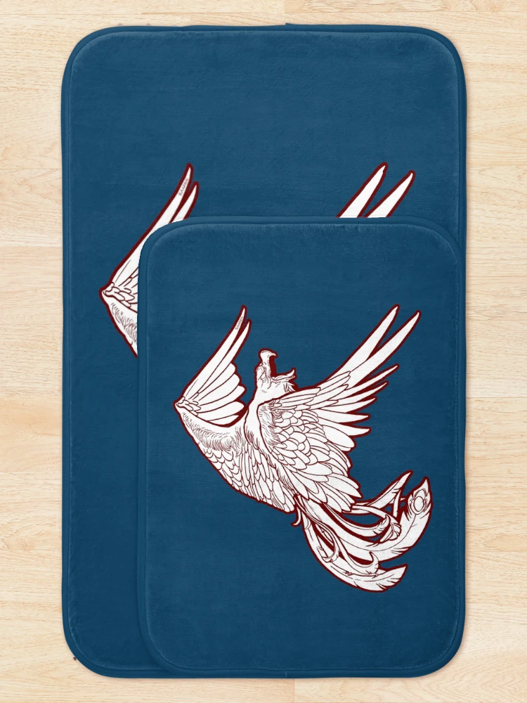 Thumbnail 5 of 6, Bath Mat, phoenix designed and sold by RAnMoi.