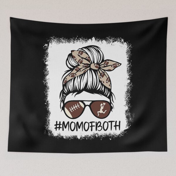 Item preview, Bleached Cheer Football Cheerleading Mom Of Both Game Day designed and sold by energeticcrow76.