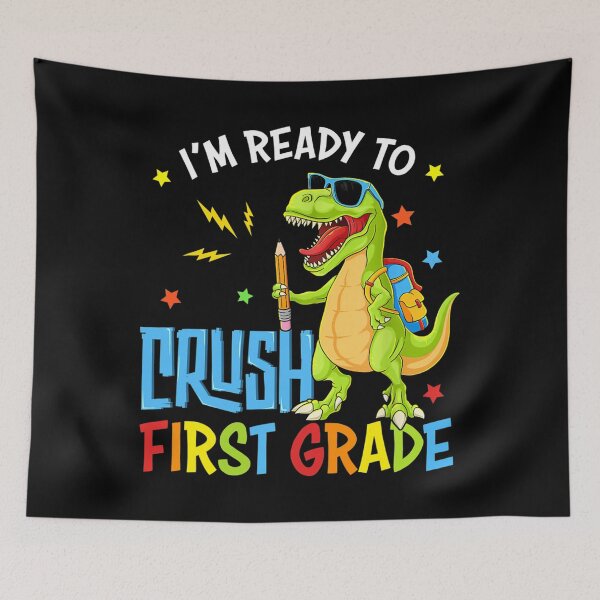 Item preview, Back To School I'm Ready To Crush First Grade Dinosaur designed and sold by nauticalradar57.