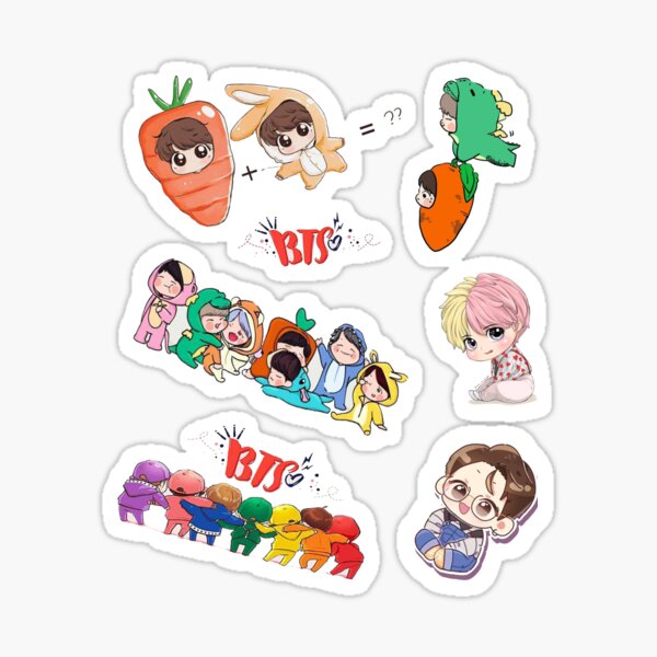 Chibi BTS Stickers 