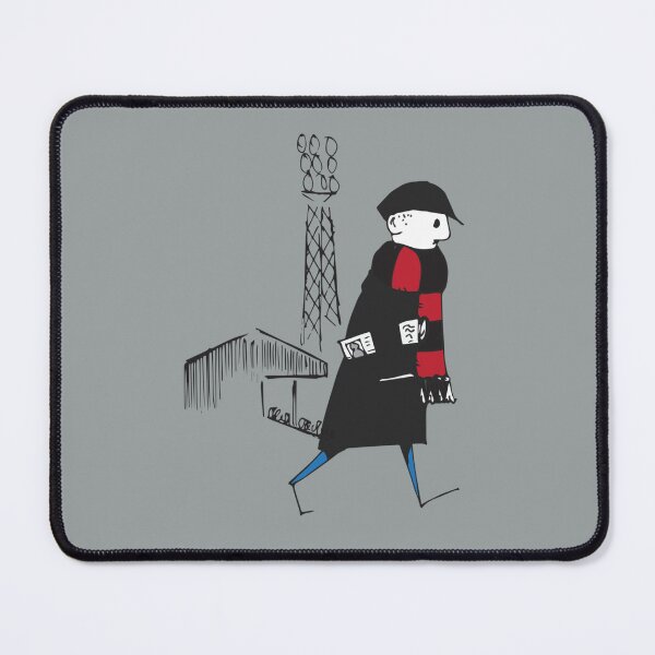 Item preview, FCF Flat cap Fan - Black and Red Scarf   designed and sold by Luciemaven.