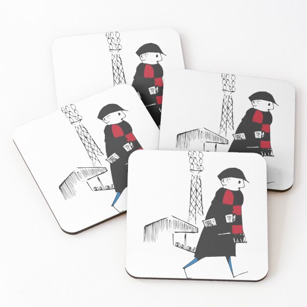 Item preview, FCF Flat cap Fan - Black and Red Scarf   designed and sold by Luciemaven.
