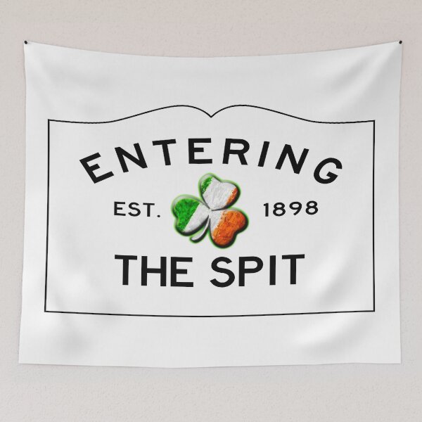 Item preview, Entering The Spit Road Sign - Scituate, Massachusetts w/Shamrock designed and sold by SouthShorePics.