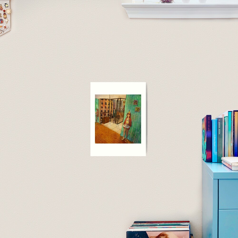 Birthday cake Art Print