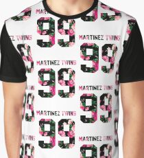 Martinez Twins - Colorful Flowers Graphic T-Shirt