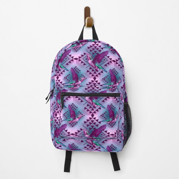 Item preview, Blue/ Pink Hummingbird Native Print designed and sold by JMWCD.