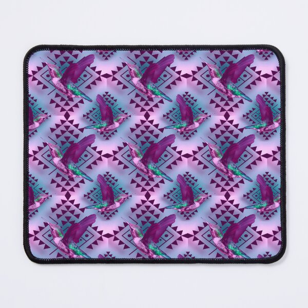 Item preview, Blue/ Pink Hummingbird Native Print designed and sold by JMWCD.