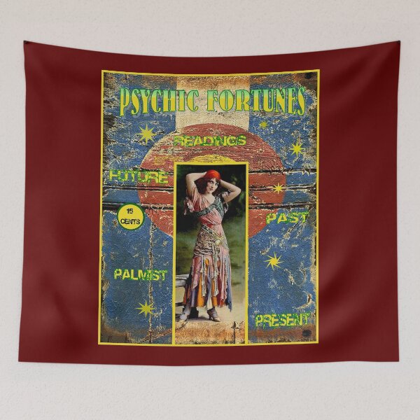 Item preview, PSYCHIC FORTUNES: Vintage Fortune Teller Advertising Print designed and sold by posterbobs.