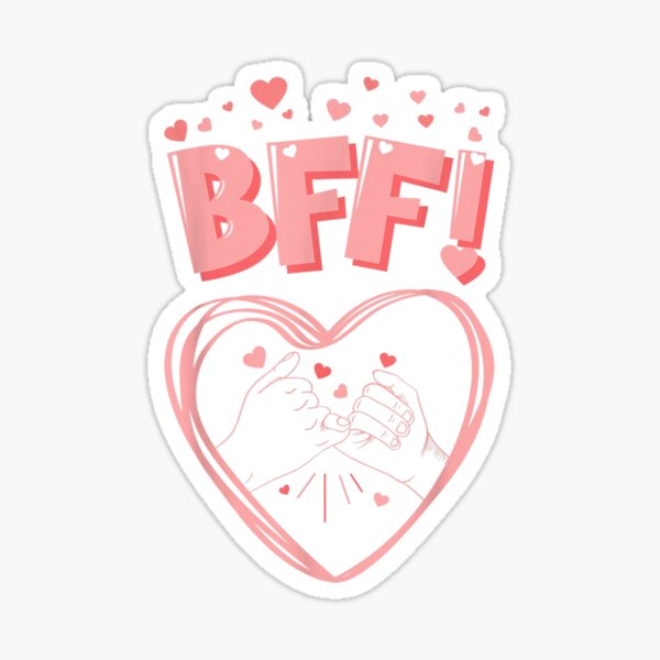 BFF Heart Sticker