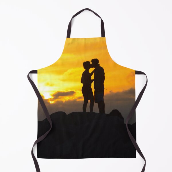 Artikelvorschau, Silhouette von Liebenden, die sich im Sonnenuntergang in Key West Florida küssen – WelshDesigns entworfen und verkauft von welshdesigns.