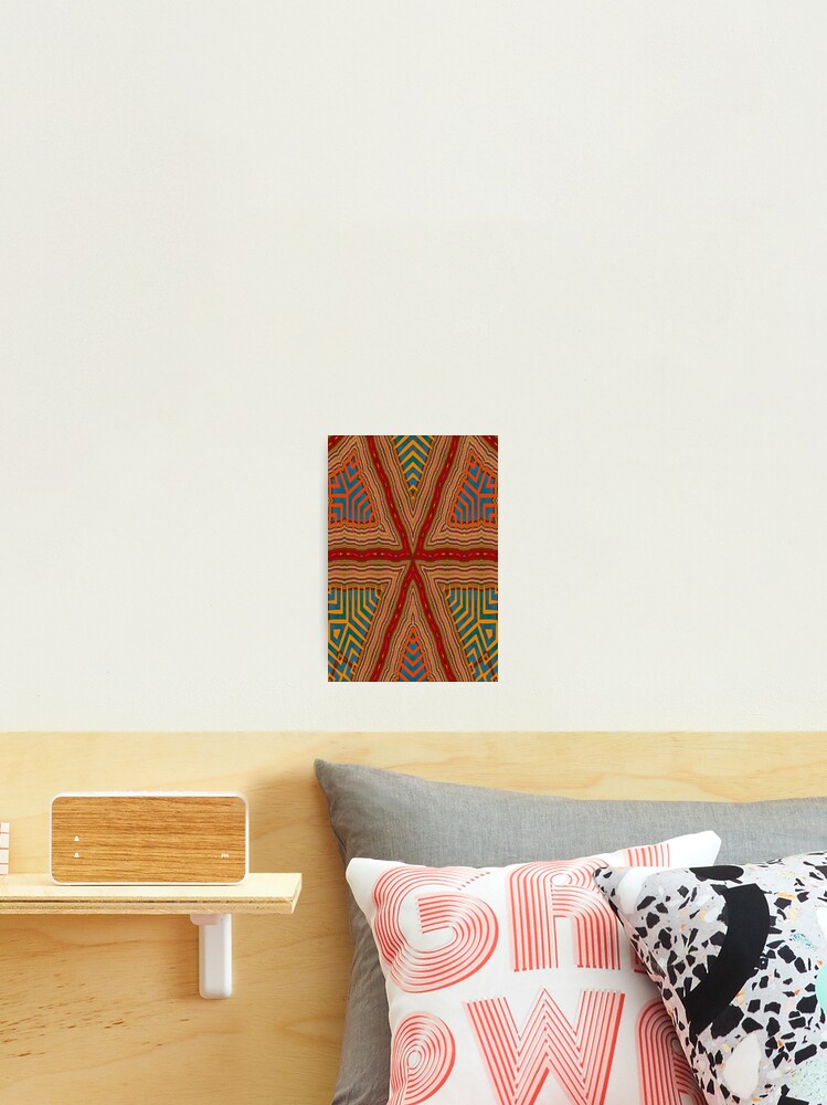 Thumbnail 2 of 3, Photographic Print, CUTE ABSTRACT NATIVE AMERICAN RUG. designed and sold by Ralek.