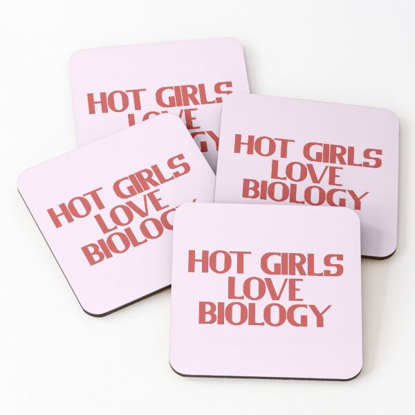 Item preview, Hot Girls Love Biology - Red Bold Text designed and sold by Chubuter.