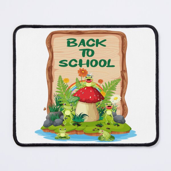 Item preview, Back to School Frogs with Flowrs waterhole gift for frogs lovers designed and sold by hassbelo.