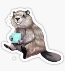 dam fine coffee Sticker