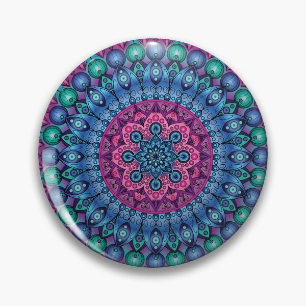 Item preview, Mandala Inspired Design in Colors #7 designed and sold by ZenDrawings.