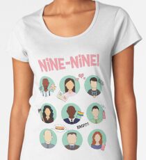 Camiseta premium de cuello ancho Brooklyn Nine-Nine Squad