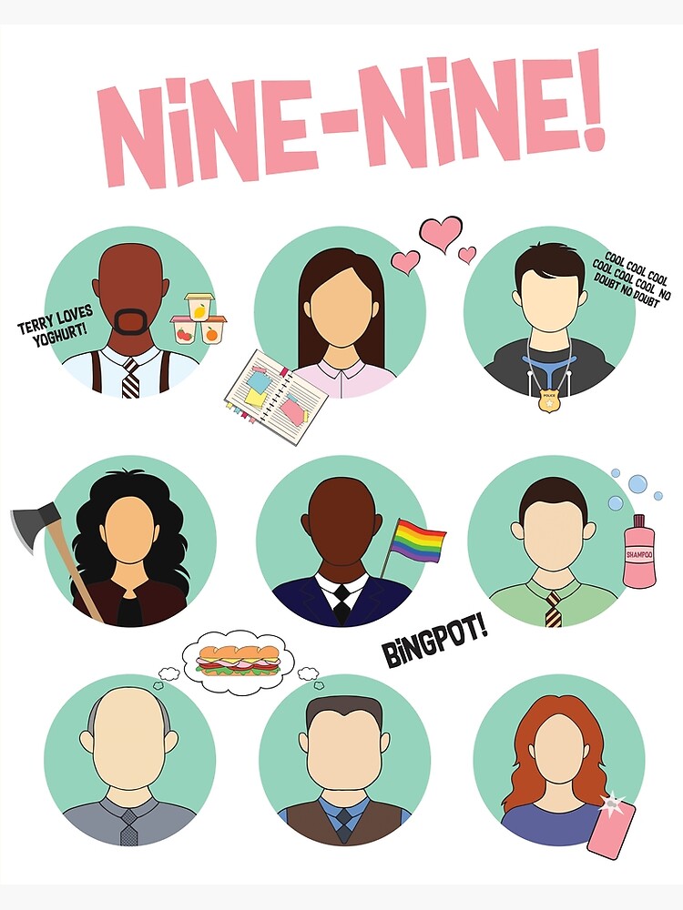 Discover Brooklyn Nine-Nine Squad Premium Matte Vertical Poster