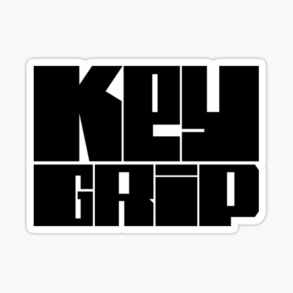 "Key Grip film crew black logo" Sticker for Sale by RangedLeft Redbubble