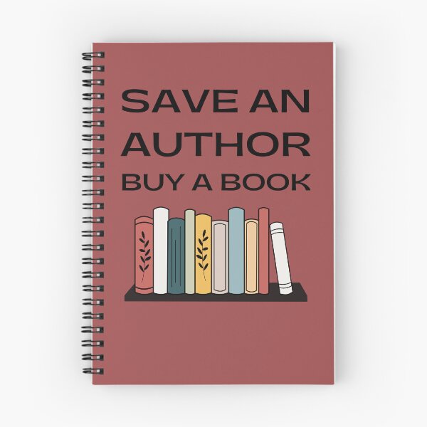Item preview, Save an author. Buy a book. - Black font designed and sold by E-Eden.