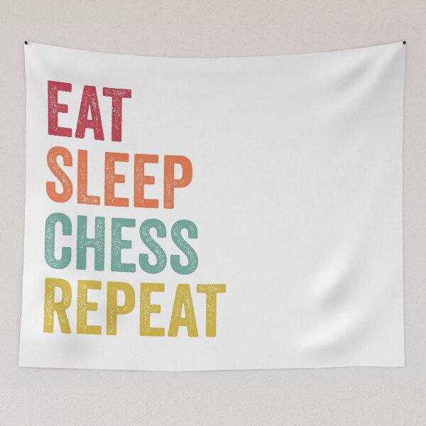 Item preview, Eat Sleep Chess Repeat designed and sold by SarahJisri.