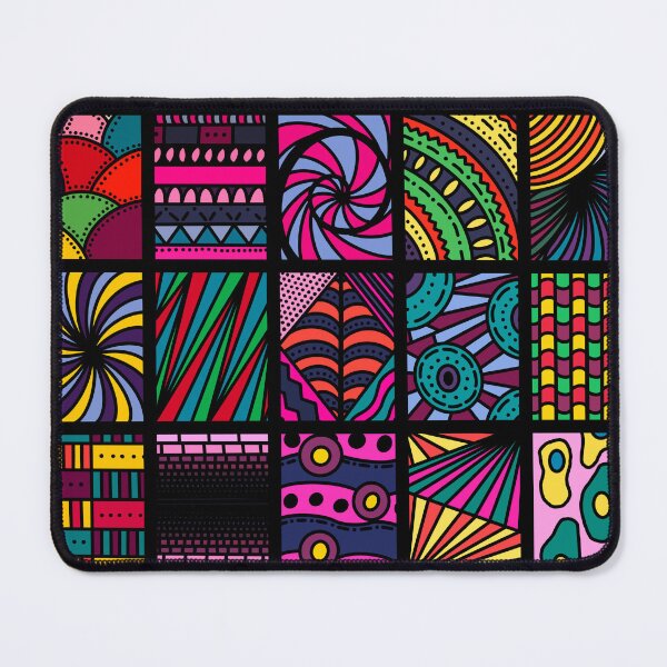 Item preview, Colourful geometric patterns designed and sold by OffbeatOctopus.