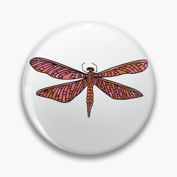 Item preview, Dragonfly Pink and Orange Design designed and sold by Ellora  Roy.