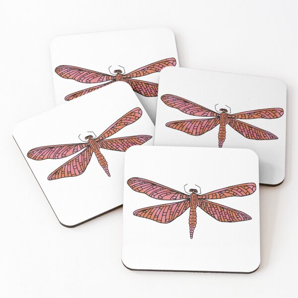 Item preview, Dragonfly Pink and Orange Design designed and sold by Ellora  Roy.