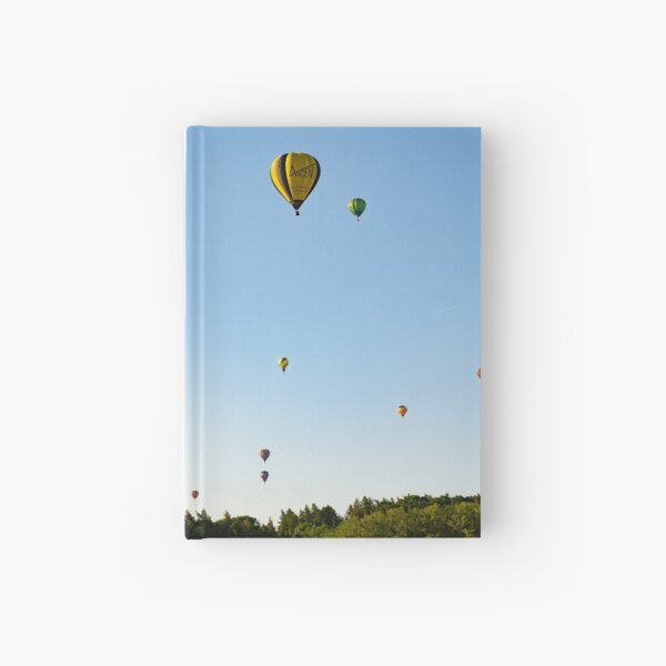 Balloons take to the sky Hardcover Journal