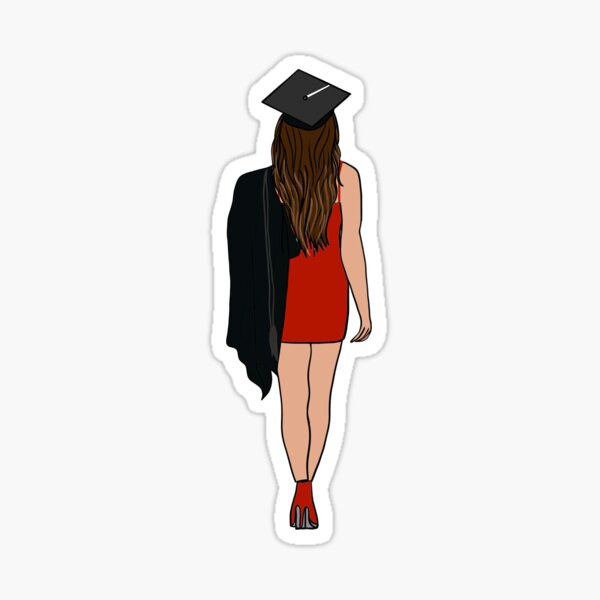 Graduation Girl Sticker For Sale By Mermaidssparkle Redbubble 4960