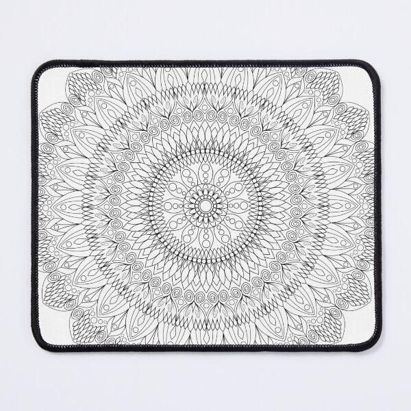 Item preview, Mandala Inspired Design in Black & White #9 designed and sold by ZenDrawings.