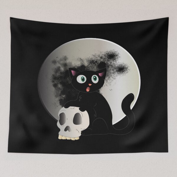 Item preview, cat skull designed and sold by Sqndesigns.