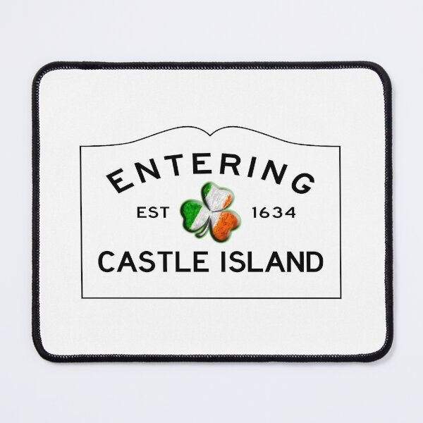 Item preview, Entering Castle Island Road Sign - South Boston, Massachusetts w/Shamrock designed and sold by SouthShorePics.