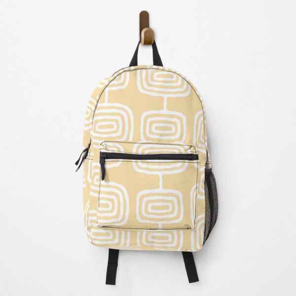 Item preview, Mid Century Modern Atomic Rings Pattern 604 Cream Yellow designed and sold by tonymagnerart.
