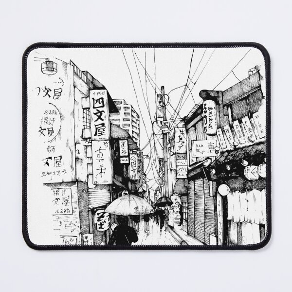 Item preview, Tokyo street scene designed and sold by shiningwizarddz.