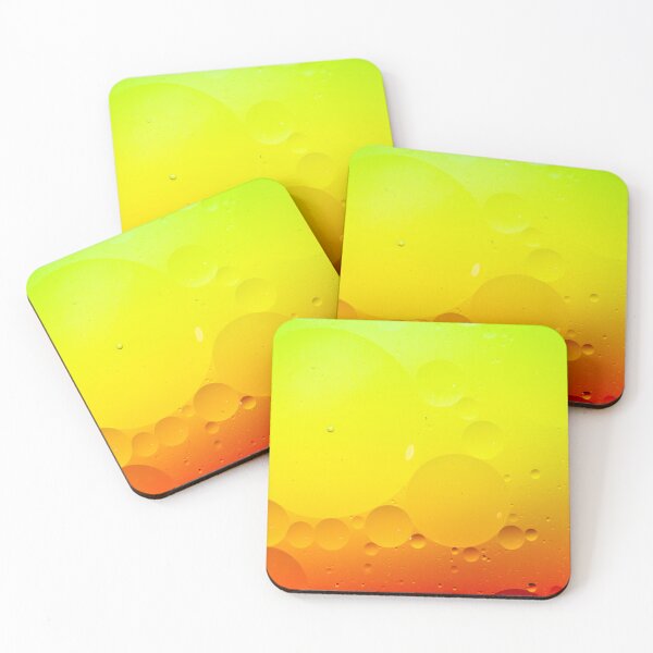 Item preview, Yellow / Red Oil Bubbles background designed and sold by Gary Turner.