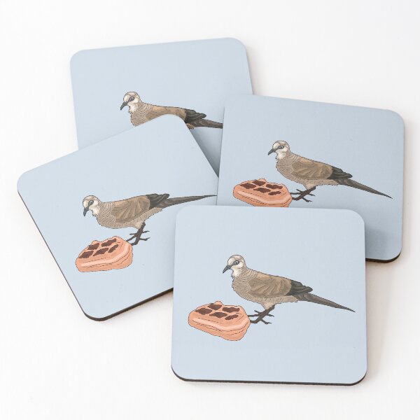 Item preview, Bird enjoying a waffle, bird and a waffle  designed and sold by Kaleikaydesign.