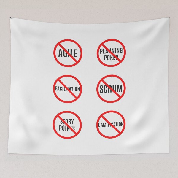 Item preview, No Agile Signs Set designed and sold by trendingatees.