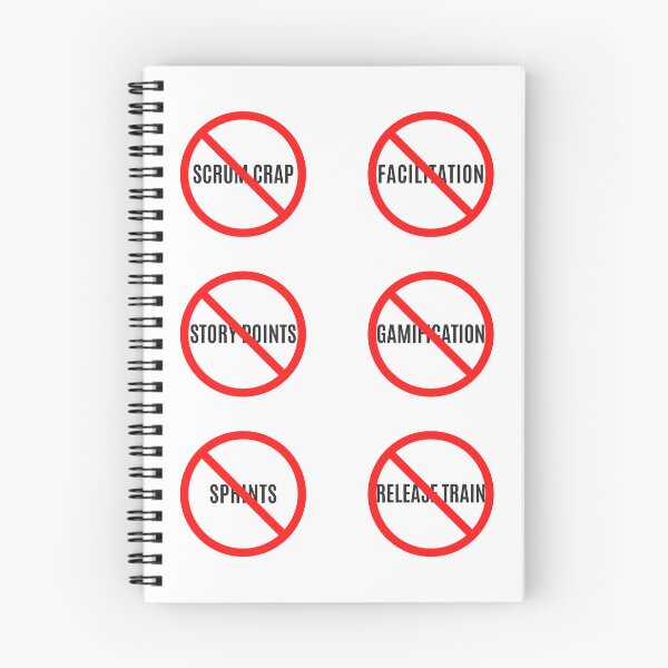 Item preview, Scrum Crap Forbidden Sign Sticker Pack designed and sold by trendingatees.