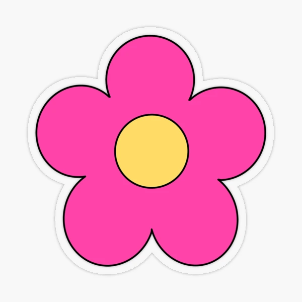 Pegatina for Sale con la obra «Flores rosadas» de acroon726
