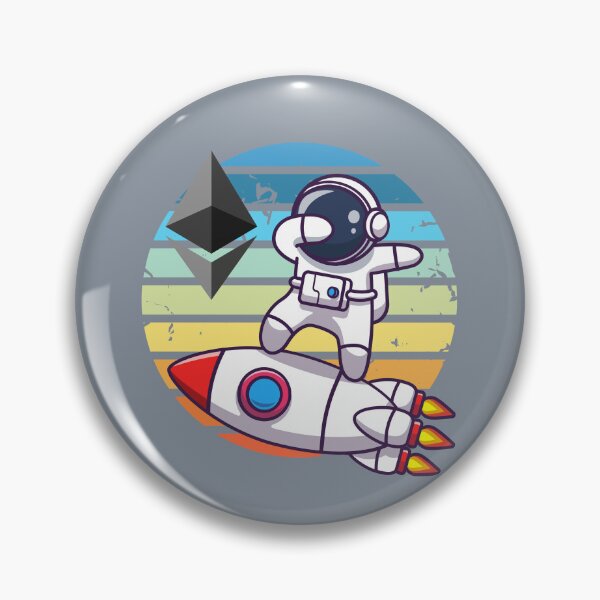 Item preview, Crypto astronaut - Ethereum to the moon designed and sold by Crypmetal.